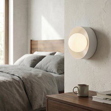 Kinkiet LULU K1 WHITE nowoczesny, biały, metal