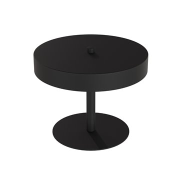 Lampka nocna NEMO LN2 BL BLACK metal, czarna, loft