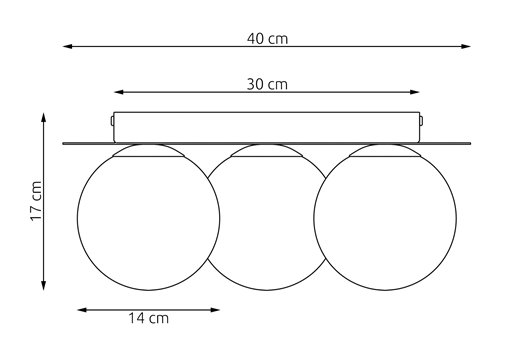 Lampa sufitowa SOLAR 3 BURGUNDY OPAL nowoczesna, burgundowa
