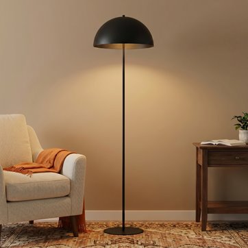 Lampa podłogowa MOGU LP1 BL BLACK loft, czarna, metal