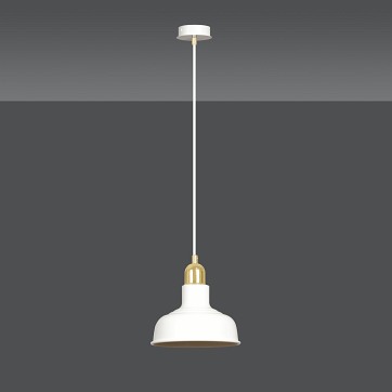 Lampa wisząca IBOR 1 WHITE wyjątkowa regulowana biało/złota