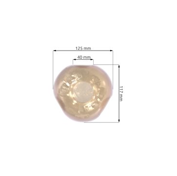 Klosz szklany EGG miodowy