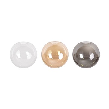 Lampa wisząca ROSSI 8 WH TRANSPARENT nowoczesna klosz biała