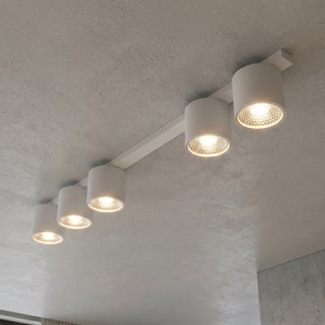 Lampa sufitowa NANO 5 WHITE minimalistyczna, listwa, biały