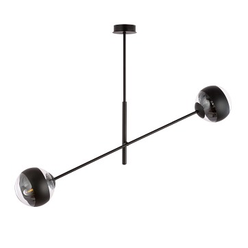 Żyrandol LINEAR 2 BLACK/STRIPE minimalistyczny, loft, czarny
