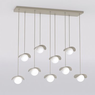 Lampa wisząca RITUAL 9 MOKKA nowoczesna, beżowa, metal