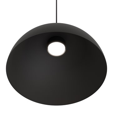 Lampa wisząca LUNARO 1L BL BLACK loft, czarna, metal