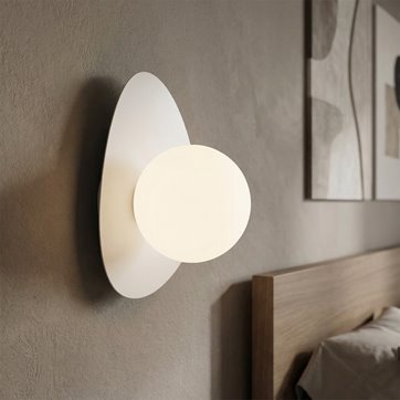 Kinkiet OVO K1 WHITE nowoczesny, biały, metal