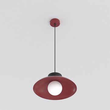 Lampa wisząca MULAN 1 BURGUND BL nowoczesna, metal