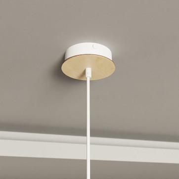 Lampa wisząca KOBE 1 WHITE unikatowy, japandi, skandynawski
