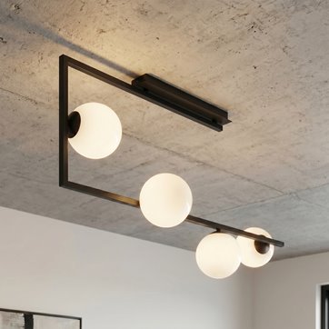 Lampa sufitowa SOMA 4 BL OPAL nowoczesna, klosze