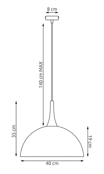 Lampa wisząca NAUTICA 1L WHITE nowoczesna, biała, metal