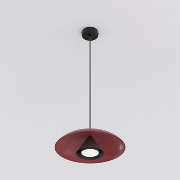 Lampa wisząca BABEL 1 BURGUNDY BL nowoczesna, burgund, metal