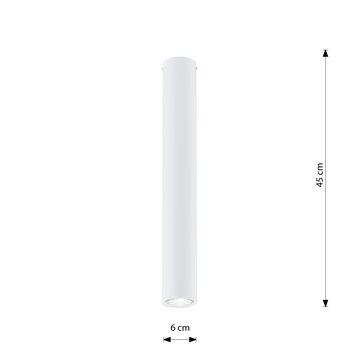 Lampa sufitowa TECNO 1L WHITE nowoczesna, spot, biała