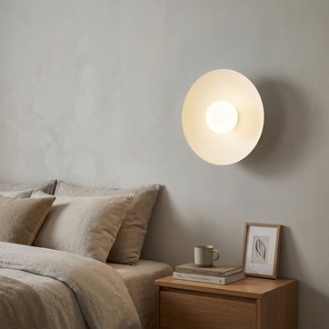 Kinkiet INSPO K1 WHITE nowoczesny, biały, metal