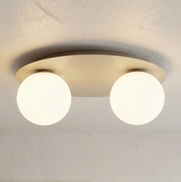 Lampa sufitowa SOLAR 2 MOKKA OPAL nowoczesna, beżowa, biała