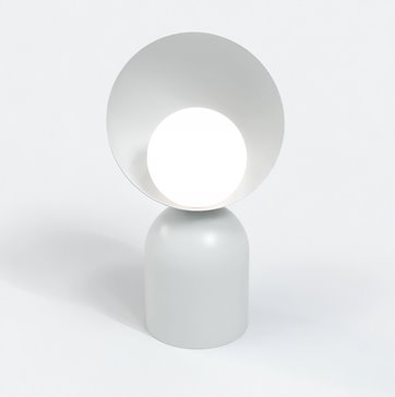 Lampka nocna BOTO LN1 GRAY metal, szara, nowoczesna