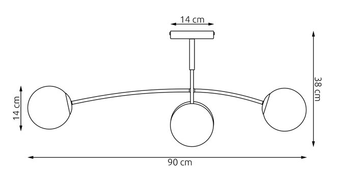 Lampa sufitowa PREGOS 4 MOKKA AMBER klasyczna, klosz, beżowa
