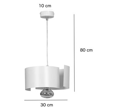 Lampa wisząca VIXON 1 WHITE oryginalna, nowoczesna, biała