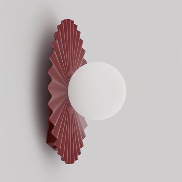 Kinkiet UMBRA M K1 BURGUNDY OPAL nowoczesny, metal, fala