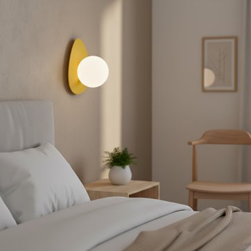 Kinkiet OVO K1 ORANGE nowoczesny, pomarańczowy, metal