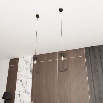 Lampa wisząca VANDER 1 BL loft, nowoczesna, czarna