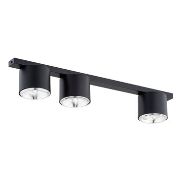 Lampa sufitowa NANO 3 BLACK nowoczesna, listwa, czarny