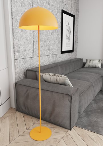 Lampa podłogowa MOGU LP1 OR ORANGE loft, pomarańczowa, metal