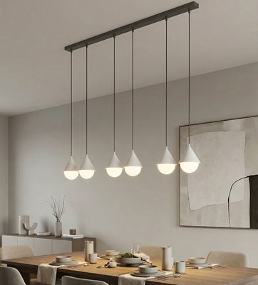 Lampa wisząca GIRO 6 PREM WHITE nowoczesna, biała, metal