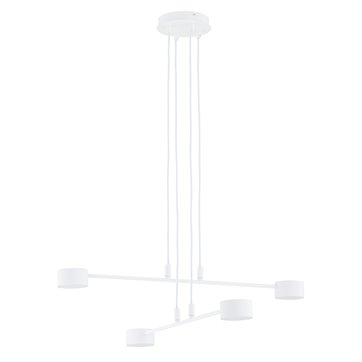 Lampa wisząca MODUS 4 WHITE biała, minimalistyczna, metal