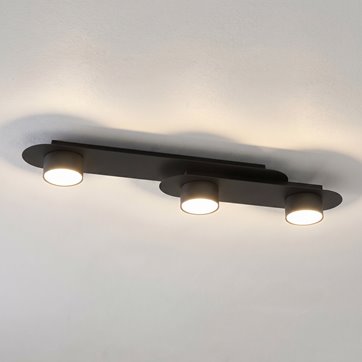 Lampa sufitowa STILO 3 BL BLACK plafon, czarna, metal, loft