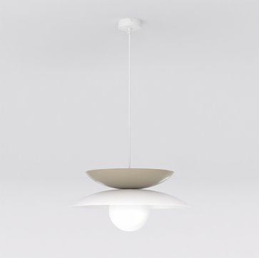 Lampa wisząca NAGOYA 1 WH MOKKA loft, japandi, metal