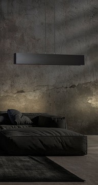 Lampa wisząca GENTOR 3 BLACK minimalistyczna, loft, czarna
