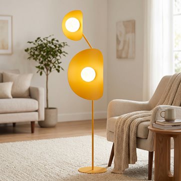 Lampa podłogowa DELULU LP2 ORANGE nowoczesna, pomarańczowa