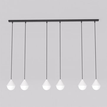 Lampa wisząca GIRO 6 PREM WHITE nowoczesna, biała, metal