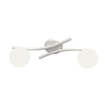Lampa sufitowa OPUS 2 WH OPAL, plafon, klosz, biały