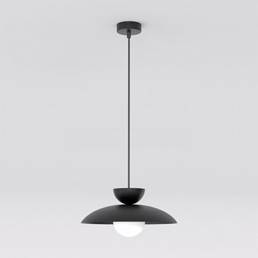 Lampa wisząca MULAN 1 BLACK nowoczesna, czarna, metal