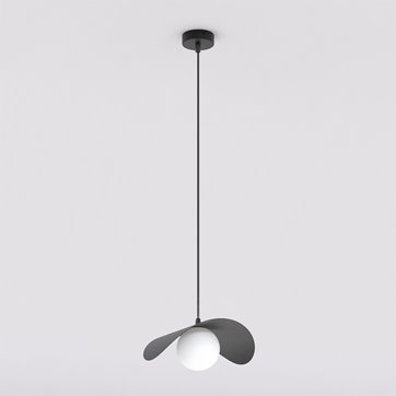 Lampa wisząca RITUAL 1M BLACK nowoczesna, czarna, metal