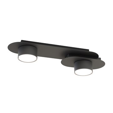 Lampa sufitowa STILO 2 BL BLACK plafon, czarna, metal, loft