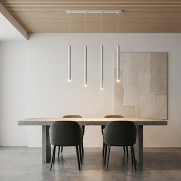 Lampa wisząca SELTER 4 WHITE nowoczesna, sople, biała