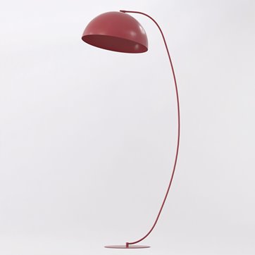 Lampa podłogowa ARCOS LP1 BURGUND nowoczesna, burgundowa