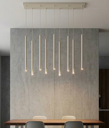 Lampa wisząca SELTER 9 MOKKA beżowa, glamour, sople