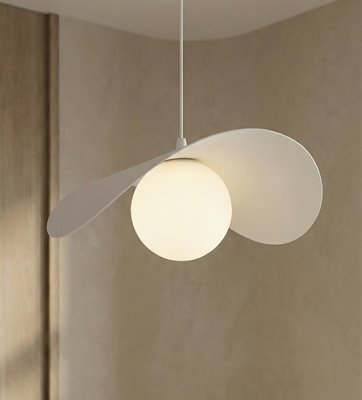 Lampa wisząca RITUAL 1M WHITE nowoczesna, biała, metal