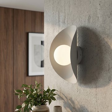 Kinkiet FIERO XL K1 GRAY nowoczesny, szary, metal