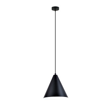 Lampa wisząca REBEL 1 BLACK/WHITE industrialny, metal