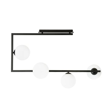 Lampa sufitowa SOMA 4 BL OPAL nowoczesna, klosze