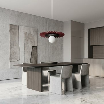 Lampa wisząca UMBRA 1 BURGUNDY BLACK nowoczesna metal