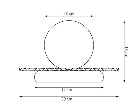 Lampka nocna UMBRA LN1 WHITE metal, biała, nowoczesna, fala