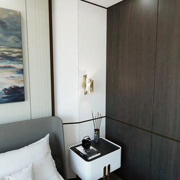 Kinkiet SPIRAL GOLD nowoczesny, minimalistyczny, złoty