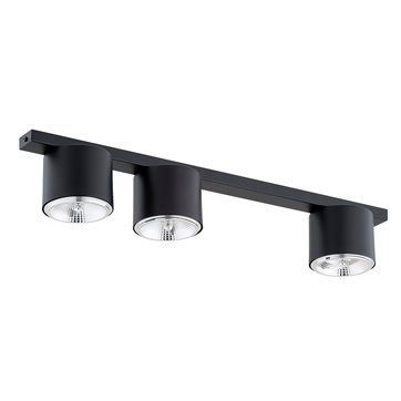 Lampa sufitowa NANO 3 BLACK nowoczesna, listwa, czarny